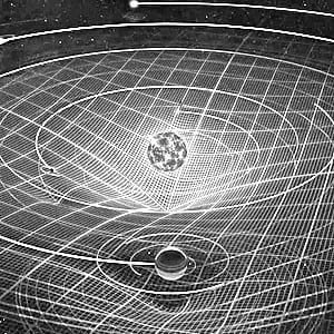 Визуализация искривления пространства-времени в теории относительности